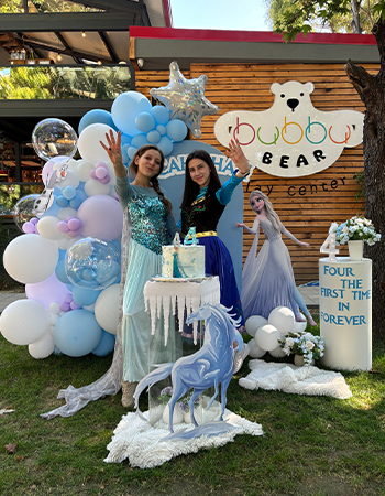 frozen kingdom kids party in bubbu bear komatevo plovdiv