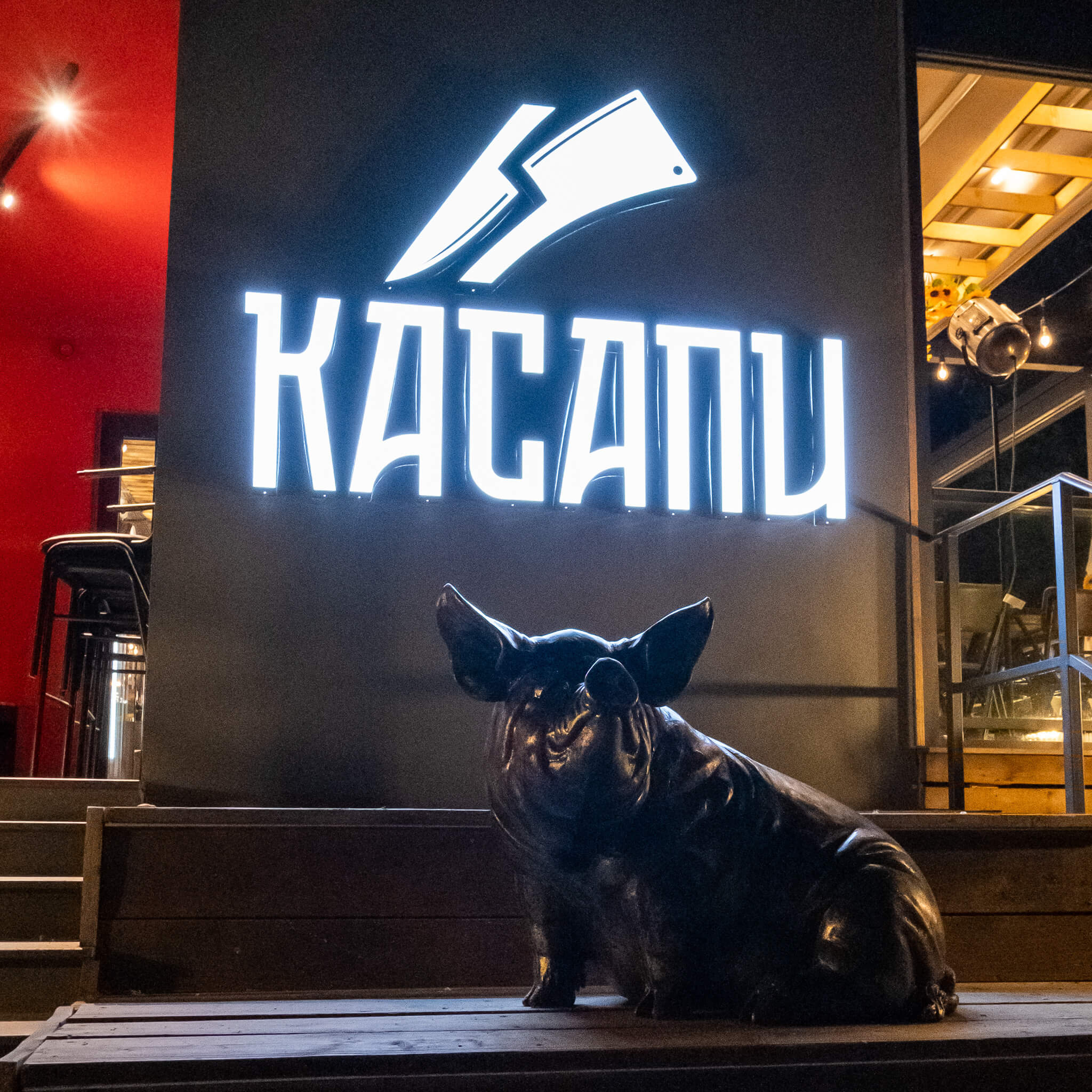 kasapi pig with logo
