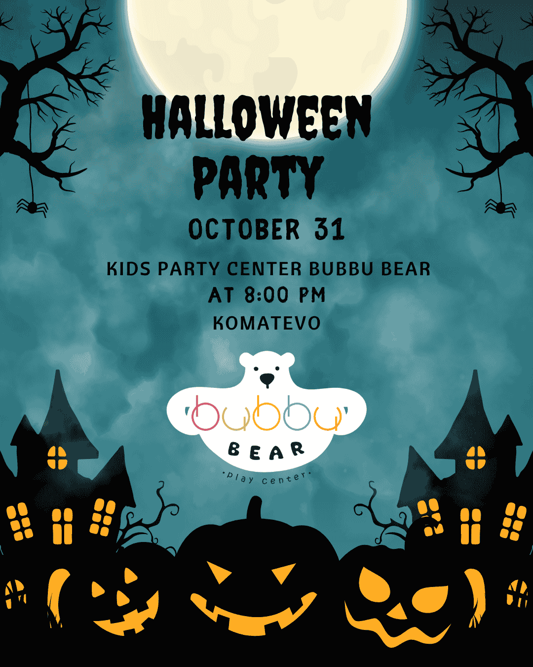 хелуин парти Bubbu Bear kids bubbu bear komatevo plovdiv